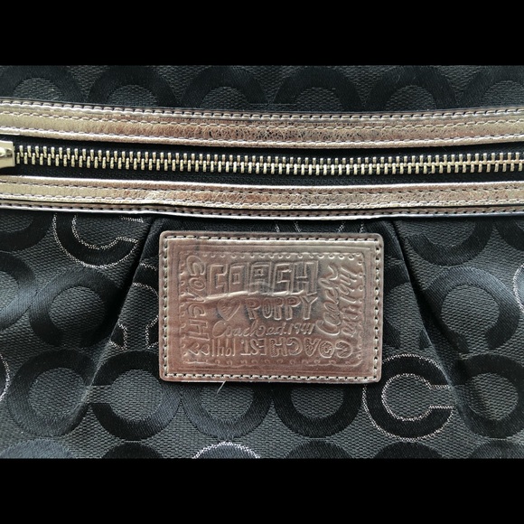 Coach Poppy Crossbody Black Purse - Picture 3 of 8